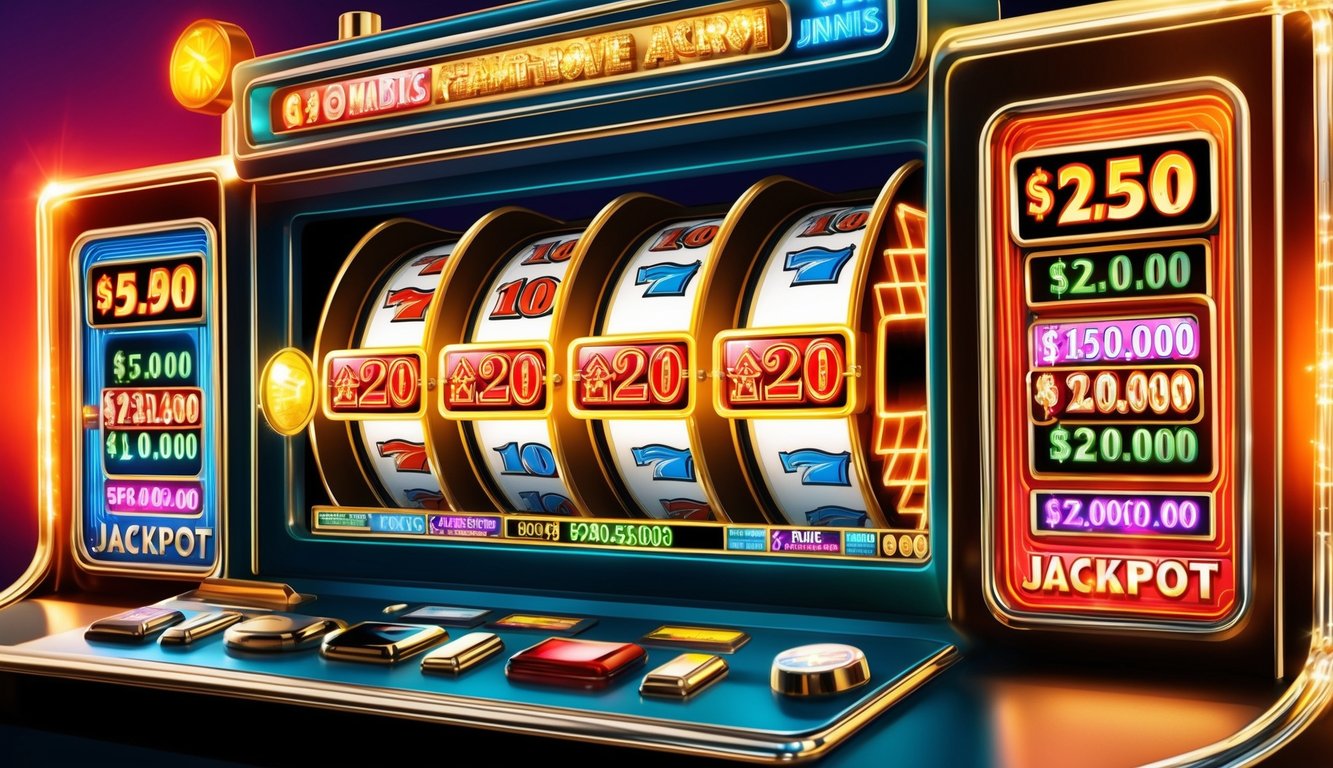 Mesin slot online yang bersinar dengan jackpot progresif yang besar