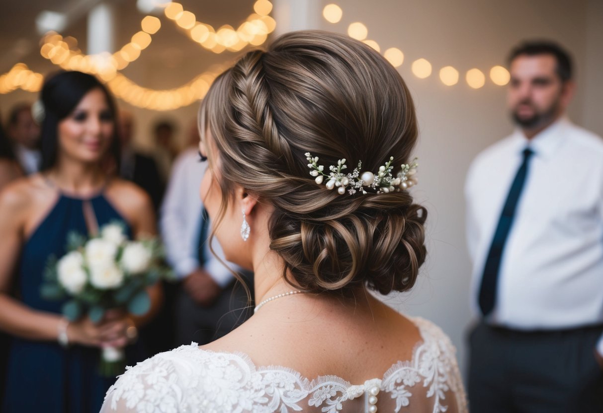 A bride's hair stays perfectly styled throughout her wedding day