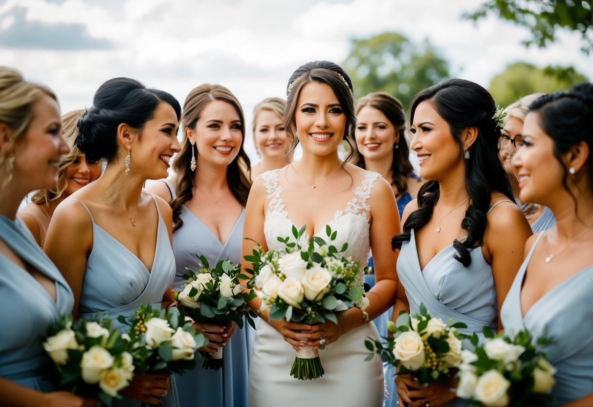 A group of women gather for a pre-wedding event, with one woman standing out as the maid of honor, showcasing the significance of the role