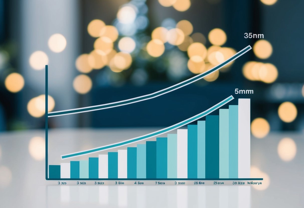 A graph showing the correlation between wedding size and attendance, with a clear trend of decreasing attendance as the number of guests increases