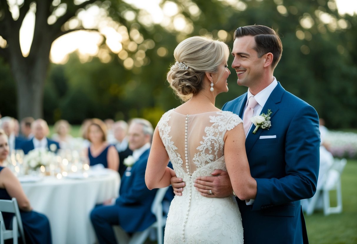 The mother of the groom traditionally pays for the rehearsal dinner, her own attire, and a contribution to the overall wedding budget