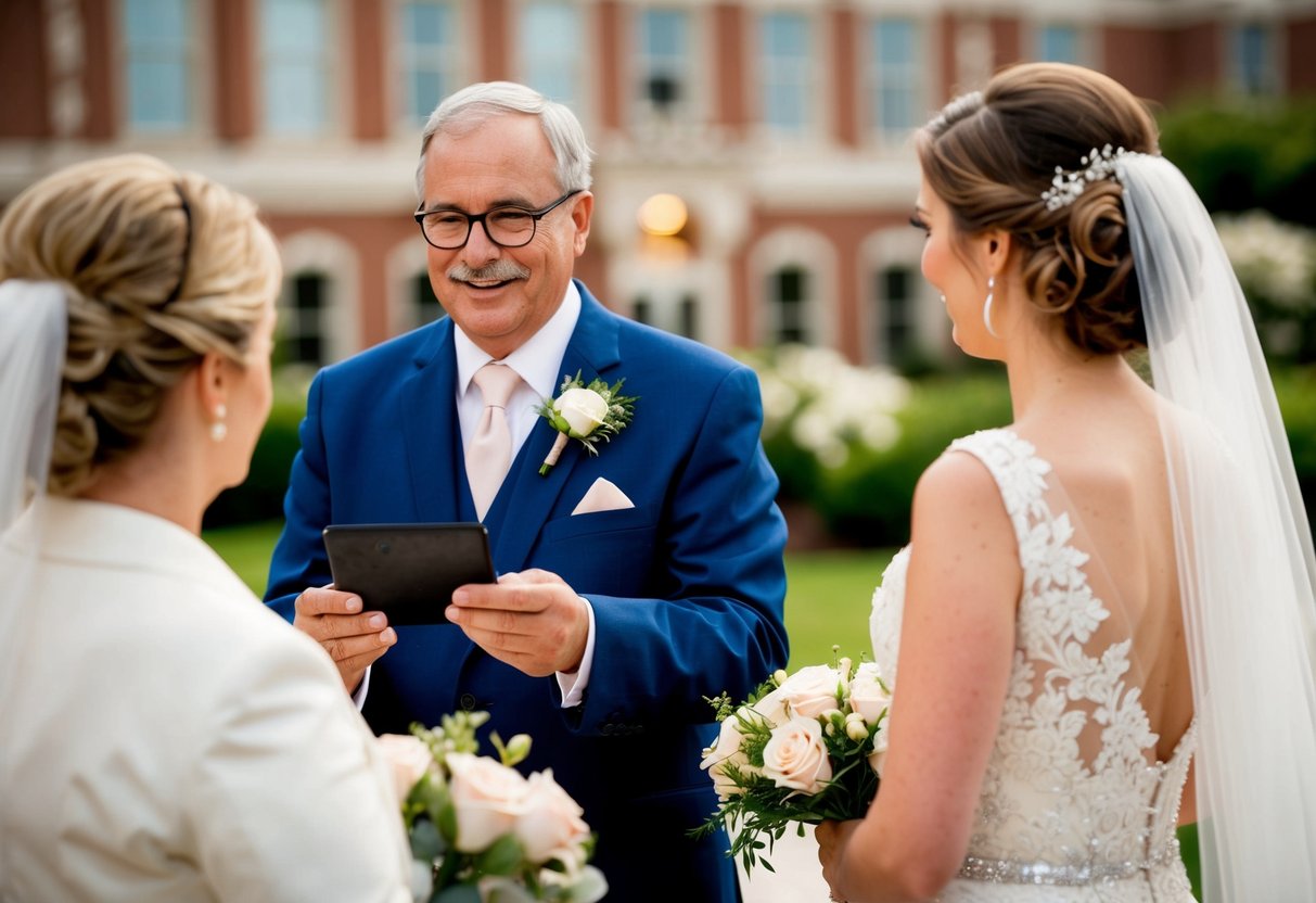 The bride's father pays for the wedding venue, catering, and flowers