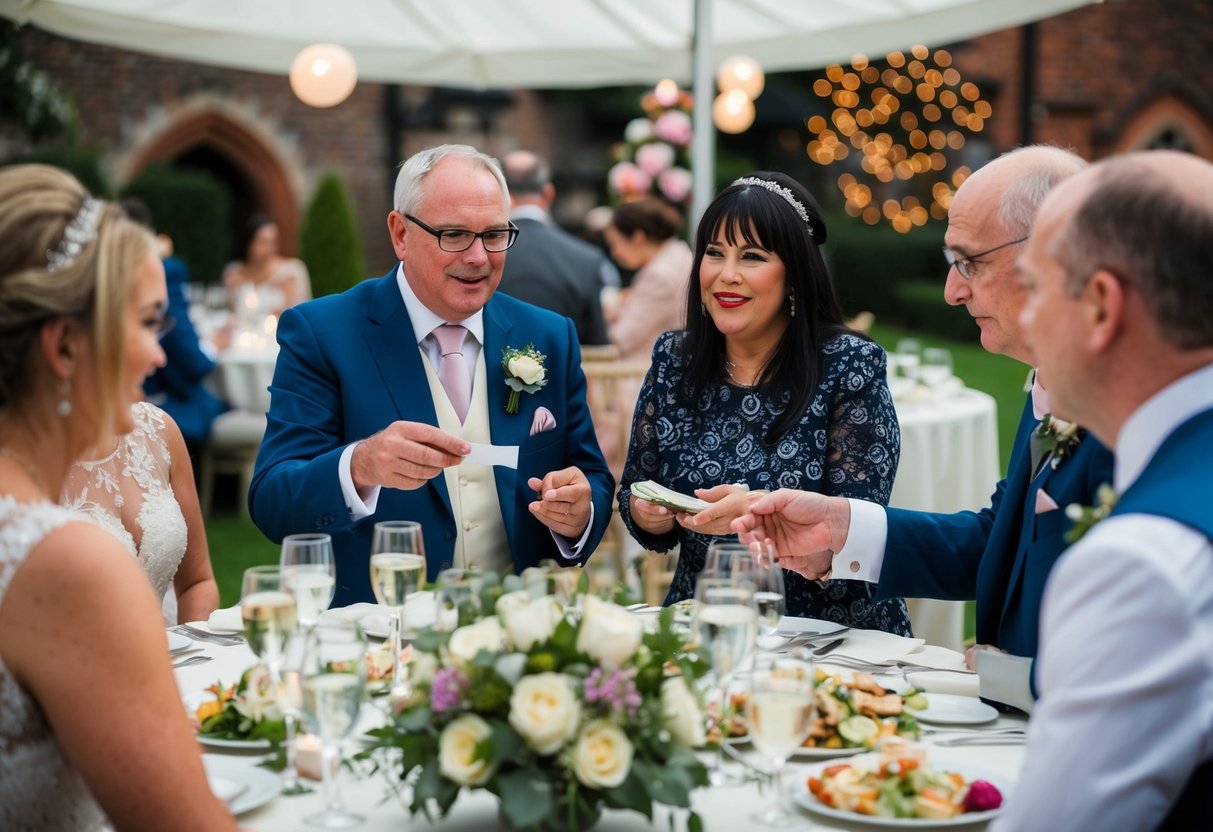The groom's parents pay for the venue, catering, and decorations for the wedding in the UK