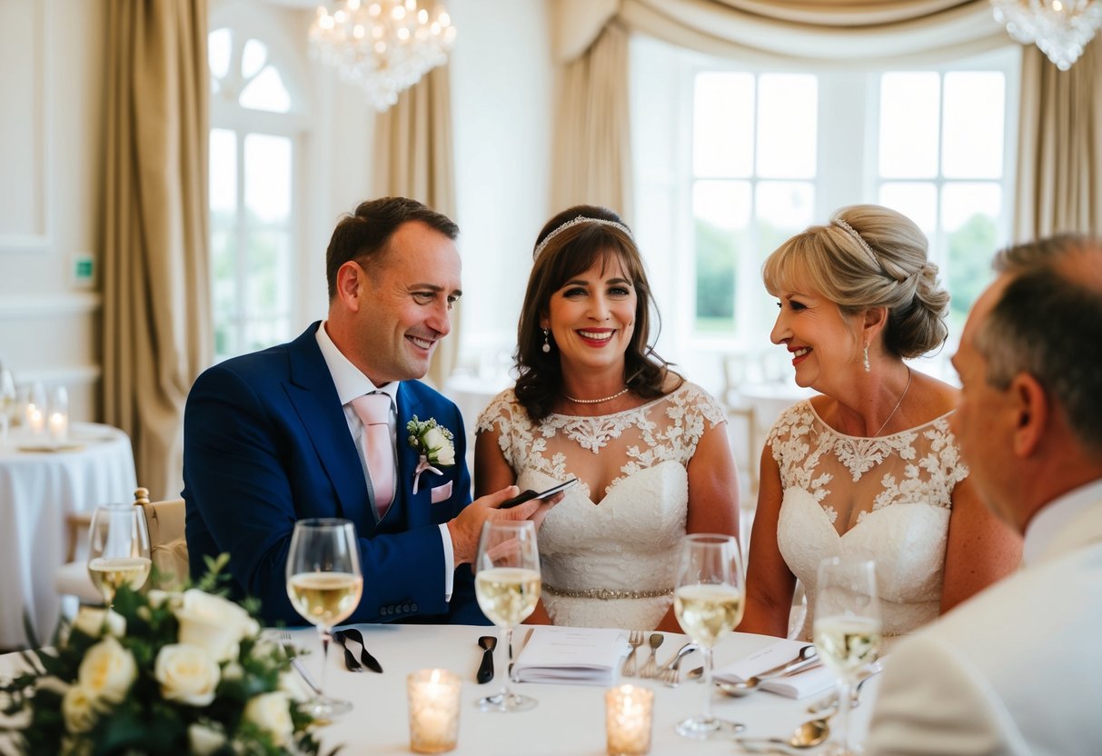 The groom's parents pay for wedding venue and reception costs in the UK
