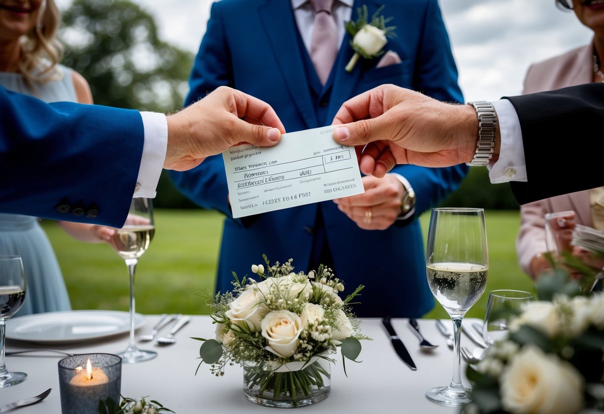 The groom's parents pay for wedding expenses in the UK, such as venue, catering, and decorations