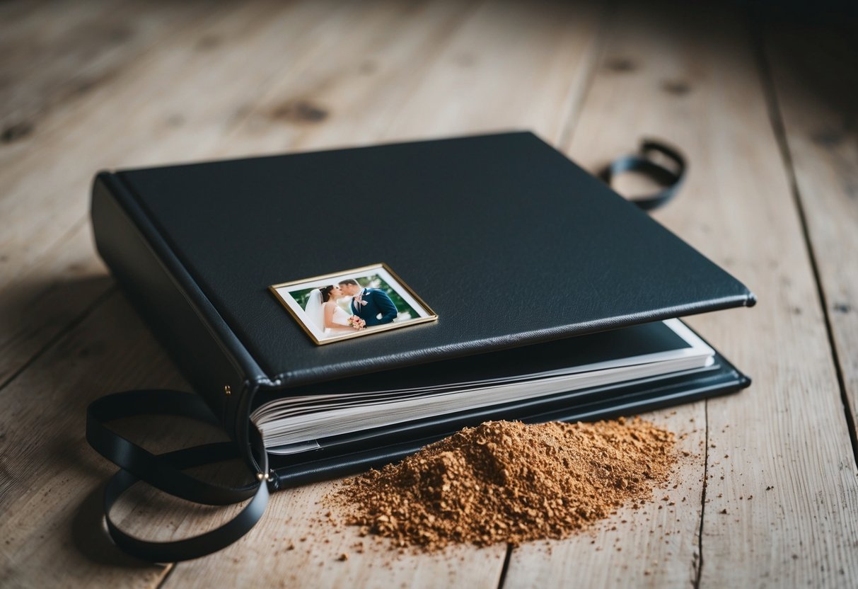 A wedding photo album gathering dust for 3 months