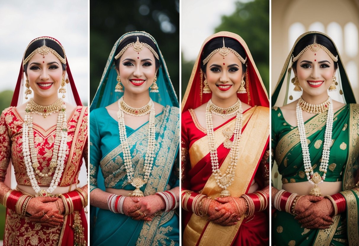 The bride changes her outfit four times, each representing a different cultural tradition