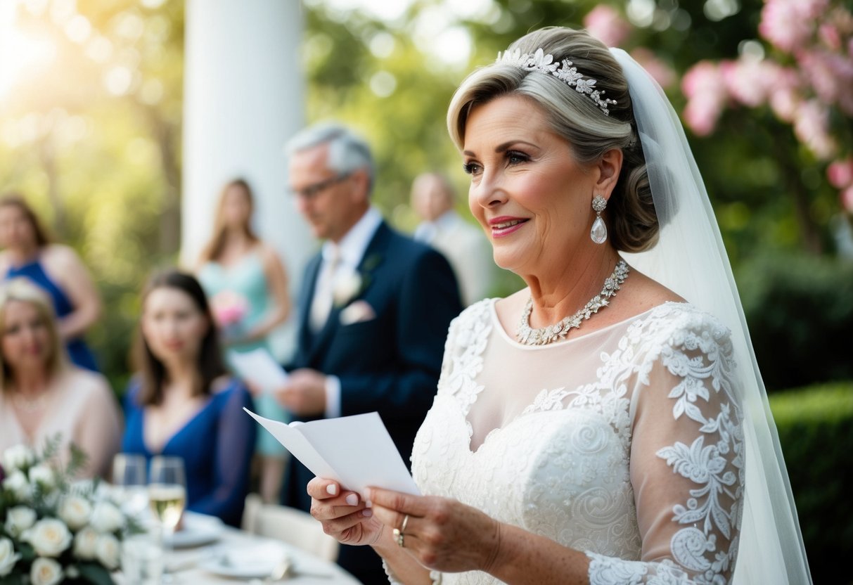 The mother of the bride organizes wedding invitations, coordinates with vendors, and offers emotional support to her daughter. She may also host pre-wedding events and assist with dress shopping