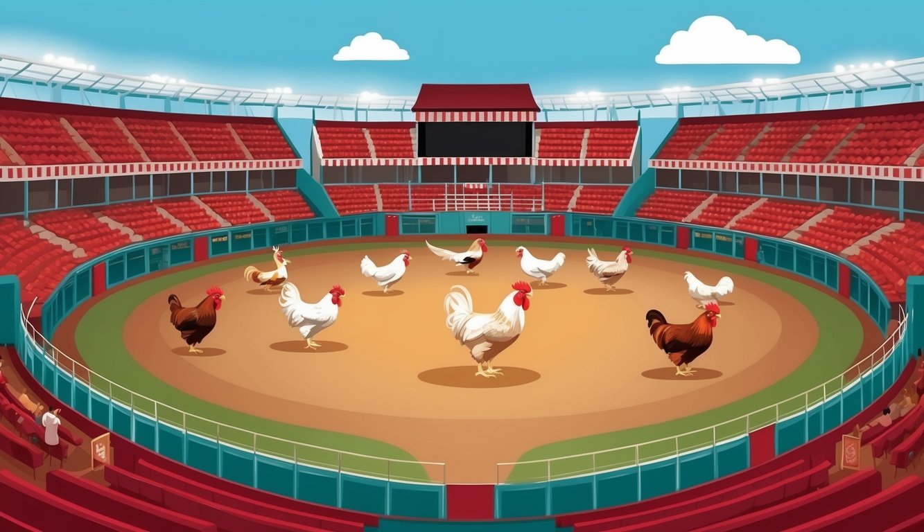 Arena sabung ayam dengan taruhan langsung