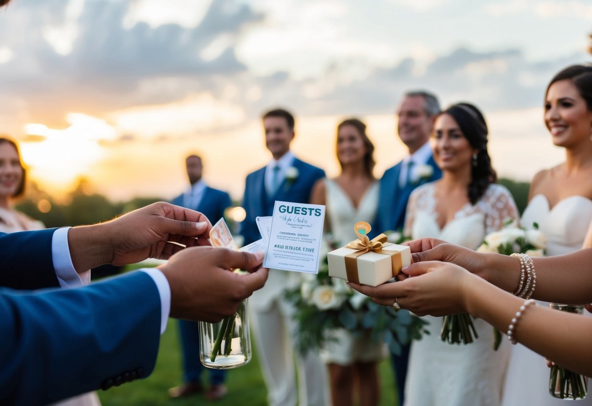 Guests pay for travel, accommodations, and wedding gifts at a destination wedding