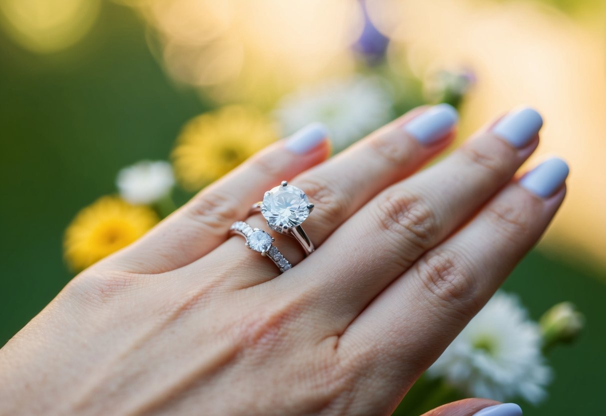 A wedding ring on a woman's hand, symbolizing marriage and the dynamics of a relationship
