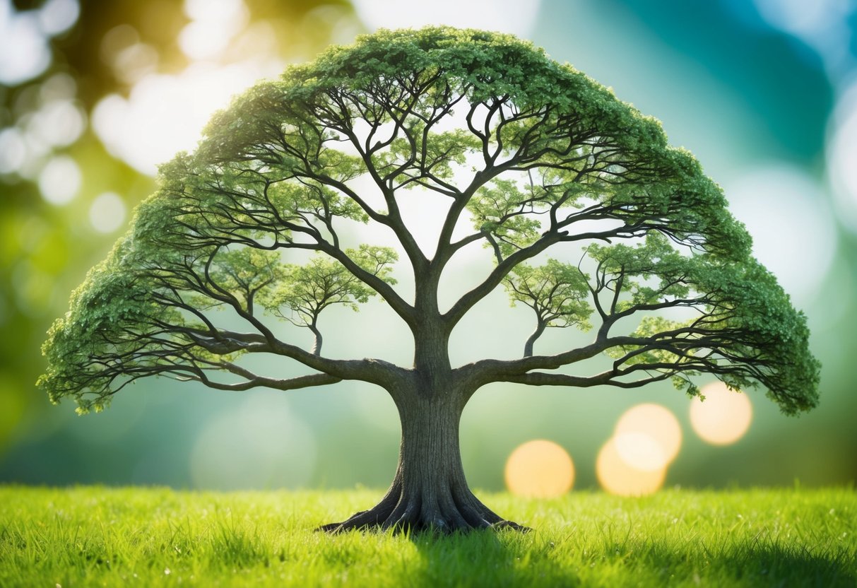 A family tree with branches intertwining, representing the legal aspects of marrying a relative