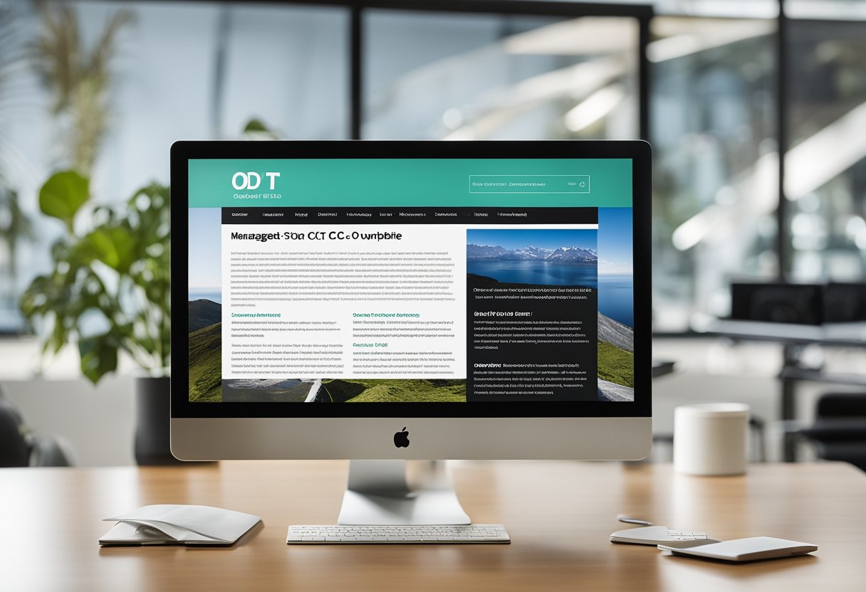 A computer screen displaying the odt co nz website with various content and offerings, including articles, images, and links