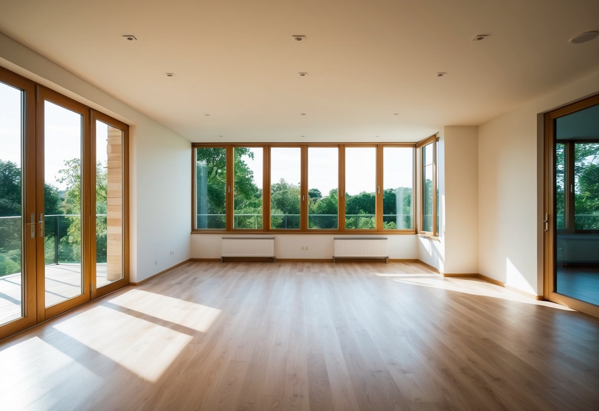 Open floor plan with natural light pouring in through large windows, creating a sense of spaciousness and freedom