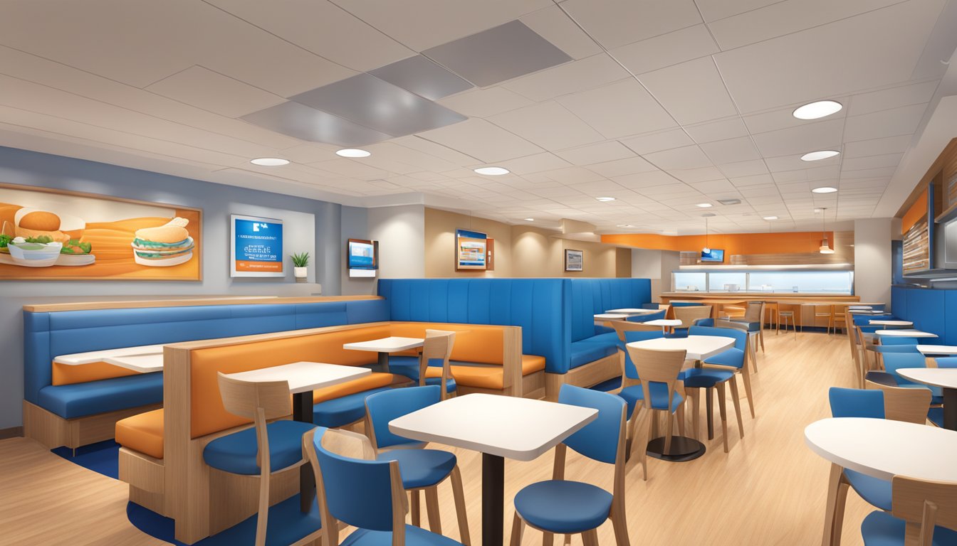 The modern, sleek interior of IHOP features a seamless integration of technology with design, creating a welcoming and comfortable atmosphere for customers