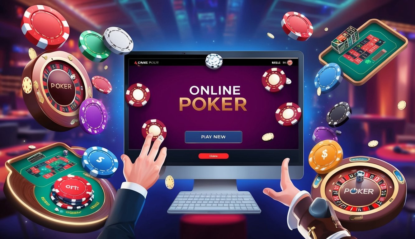 Sebuah platform poker online yang hidup dengan berbagai pilihan permainan