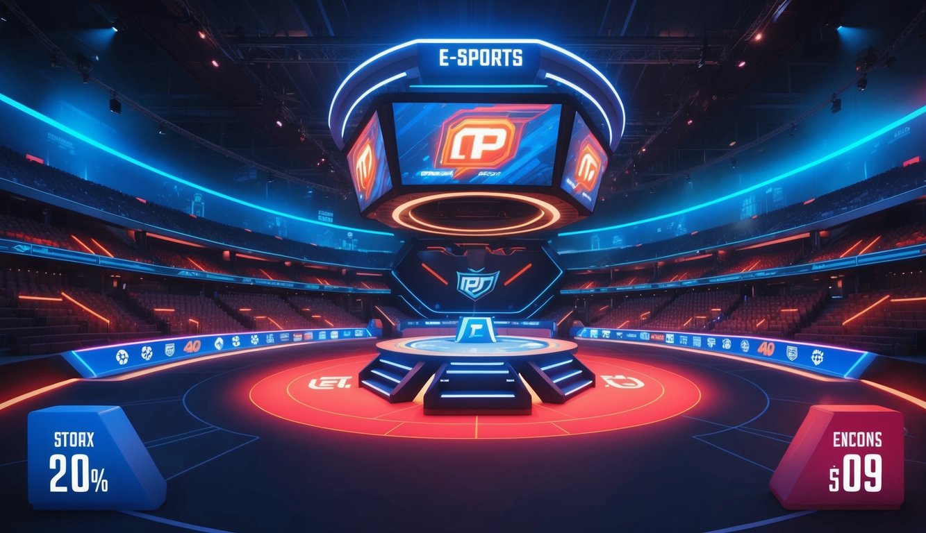 Arena e-sports yang dinamis dengan peluang kompetitif