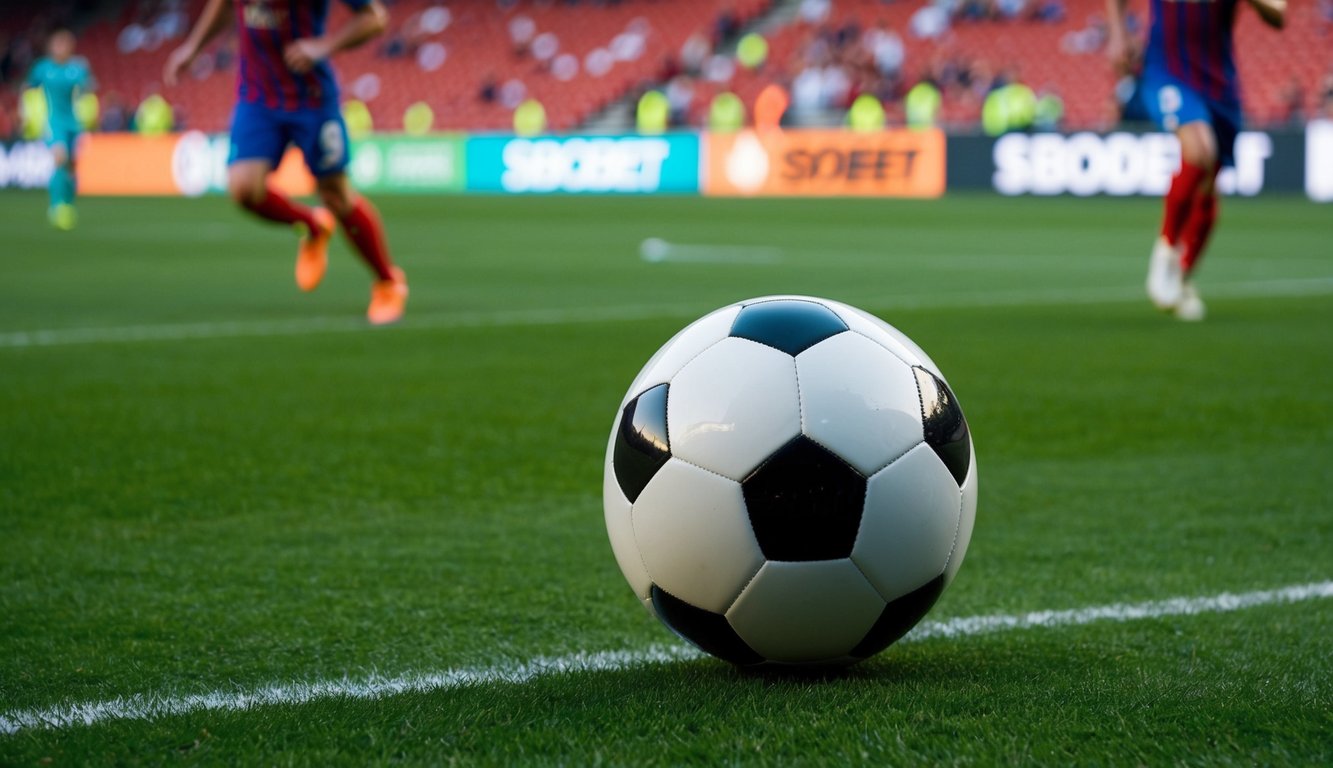 Sebuah pertandingan sepak bola yang ramai dengan fitur taruhan Sbobet dan streaming langsung