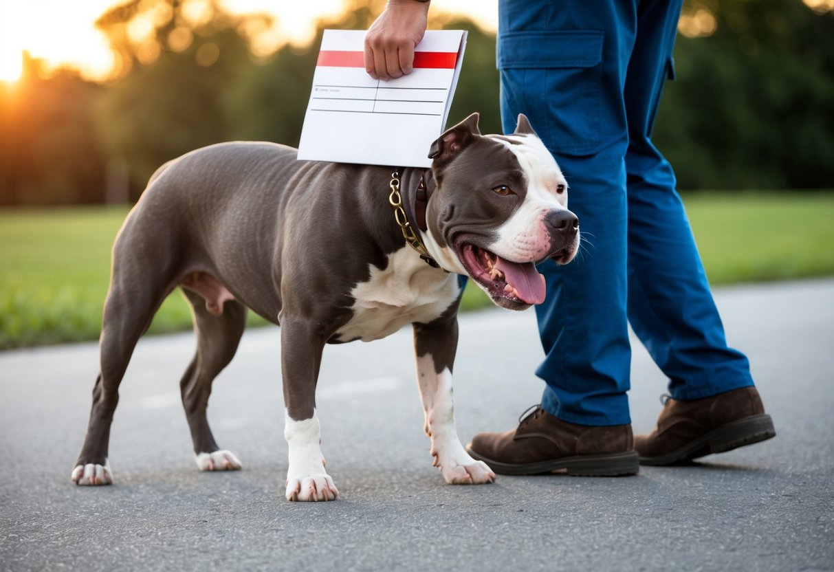 A pit bull bites a mail carrier's leg