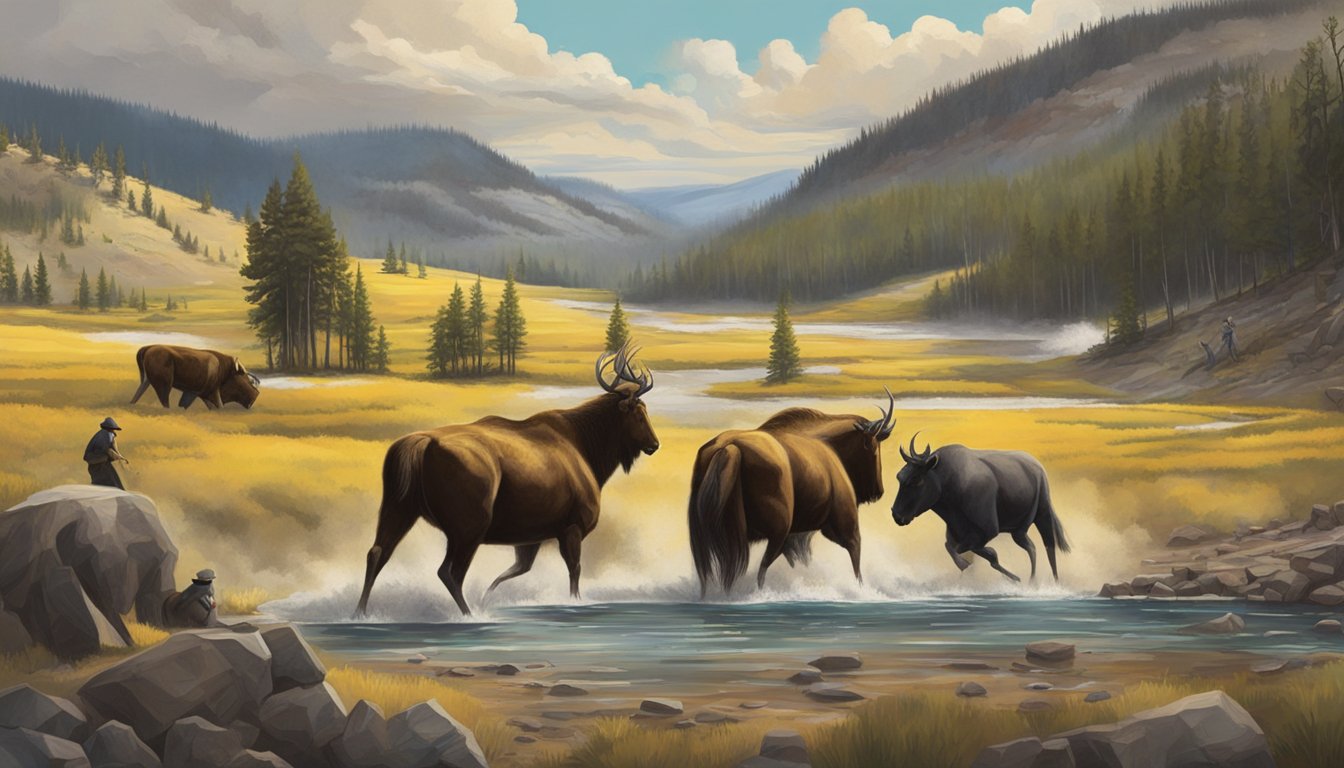 A dramatic showdown between the Dutton family and Market Equities unfolds against the backdrop of the iconic Yellowstone landscape