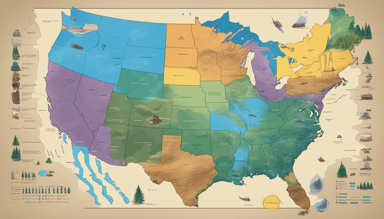 A Canadian map with a television screen showing the Yellowstone series surrounded by prequel and spinoff posters