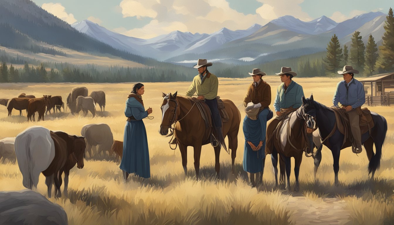 The final scene shows the main characters at the Yellowstone ranch, surrounded by their loved ones, as they reflect on the trials and triumphs they've faced