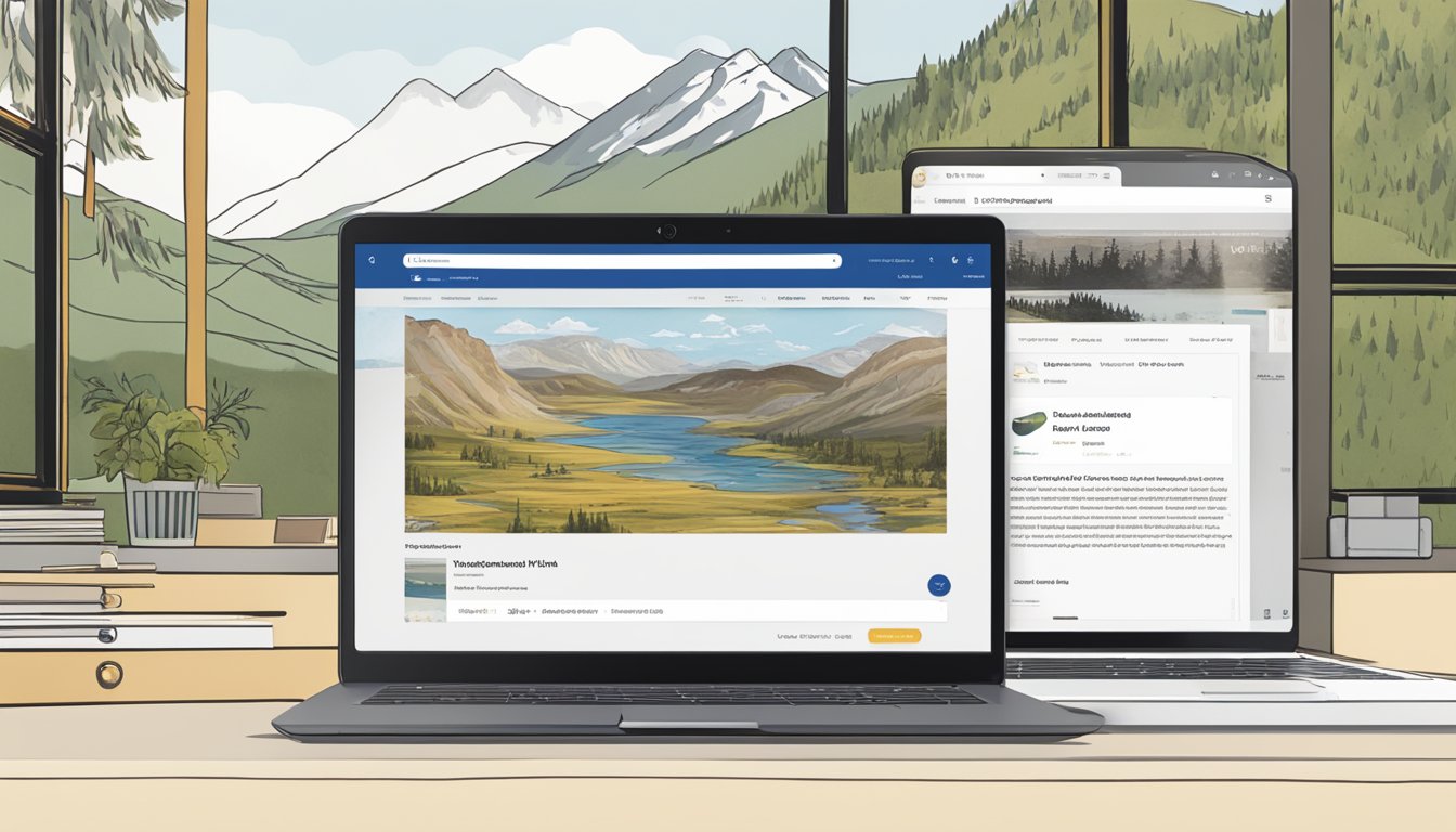 A laptop with the Paramount Plus website open, showing the search results for the Yellowstone series