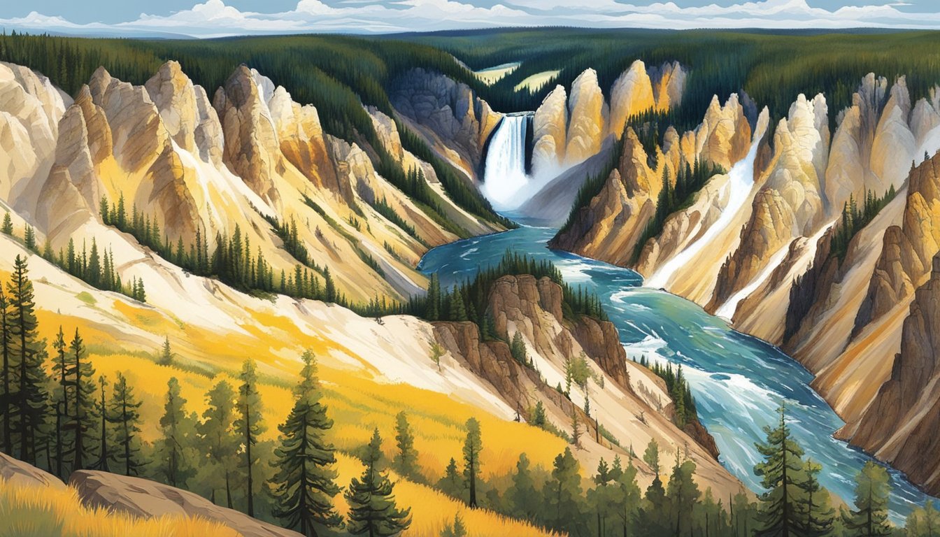 The Yellowstone show focuses on the rugged beauty of the national park, featuring sweeping landscapes, wildlife, and dramatic natural phenomena