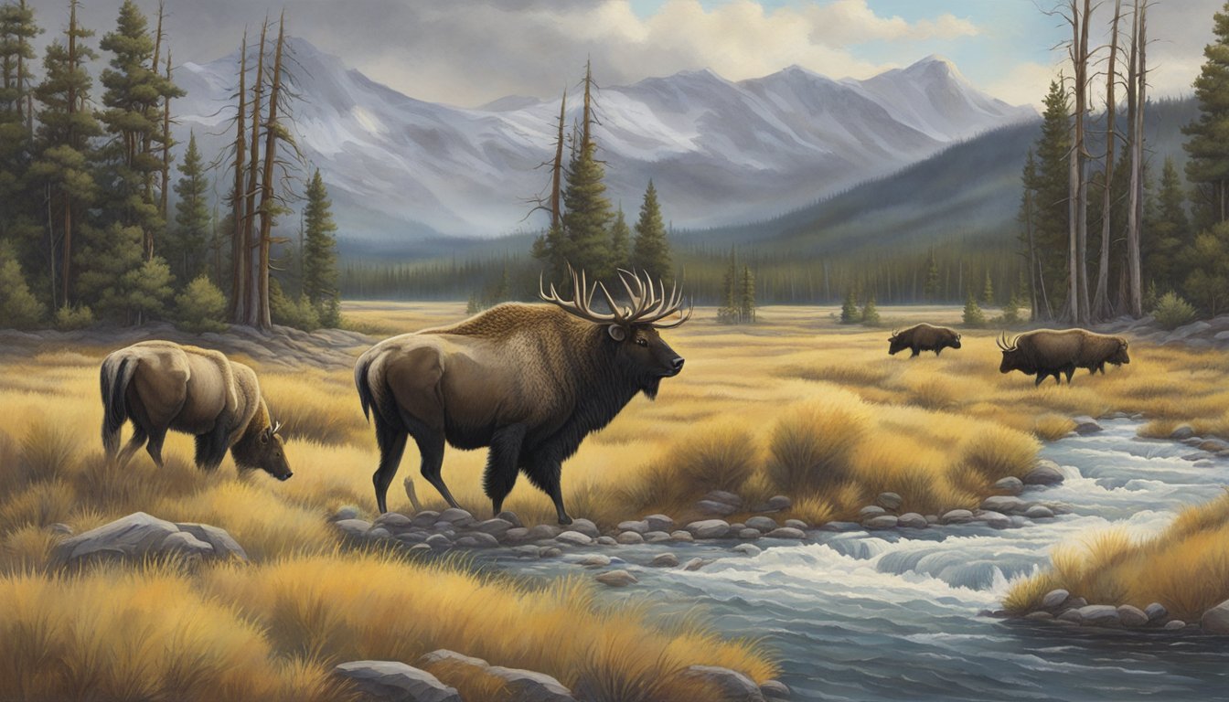 The Yellowstone series depicts rugged landscapes, wildlife, and dramatic weather, capturing the untamed beauty of the American West