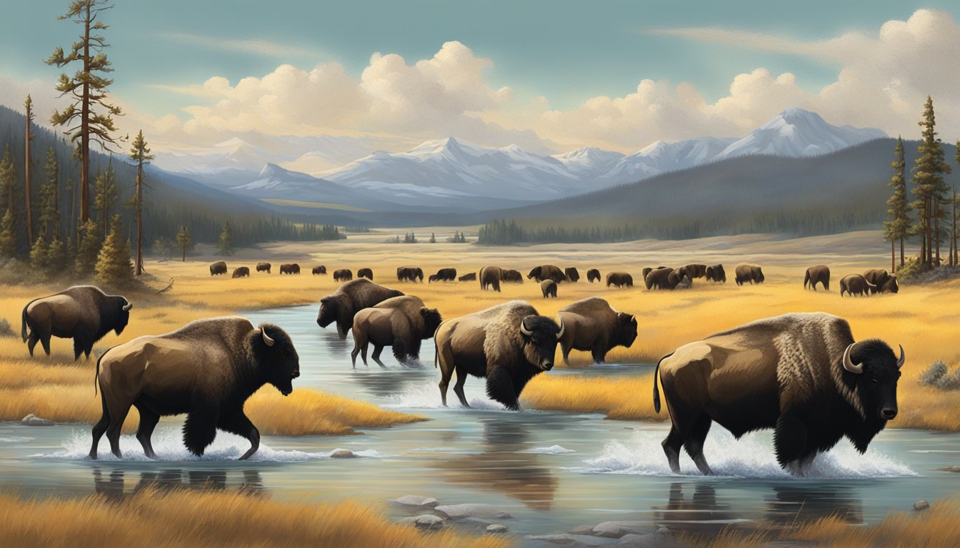 A group of iconic Yellowstone characters engage in intense and dramatic development, set against the backdrop of the rugged and beautiful Montana landscape