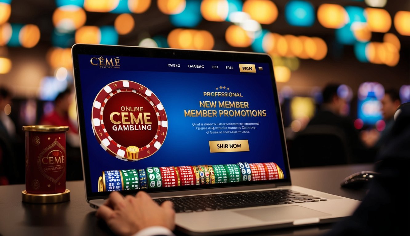 Situs perjudian ceme online yang hidup dengan promosi anggota baru