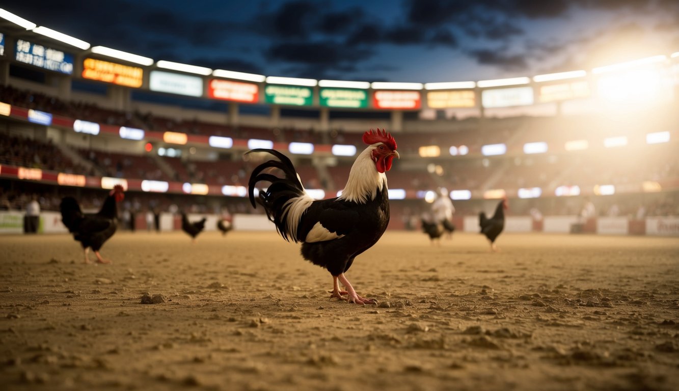 Arena sabung ayam resmi yang ramai dengan pasar taruhan internasional