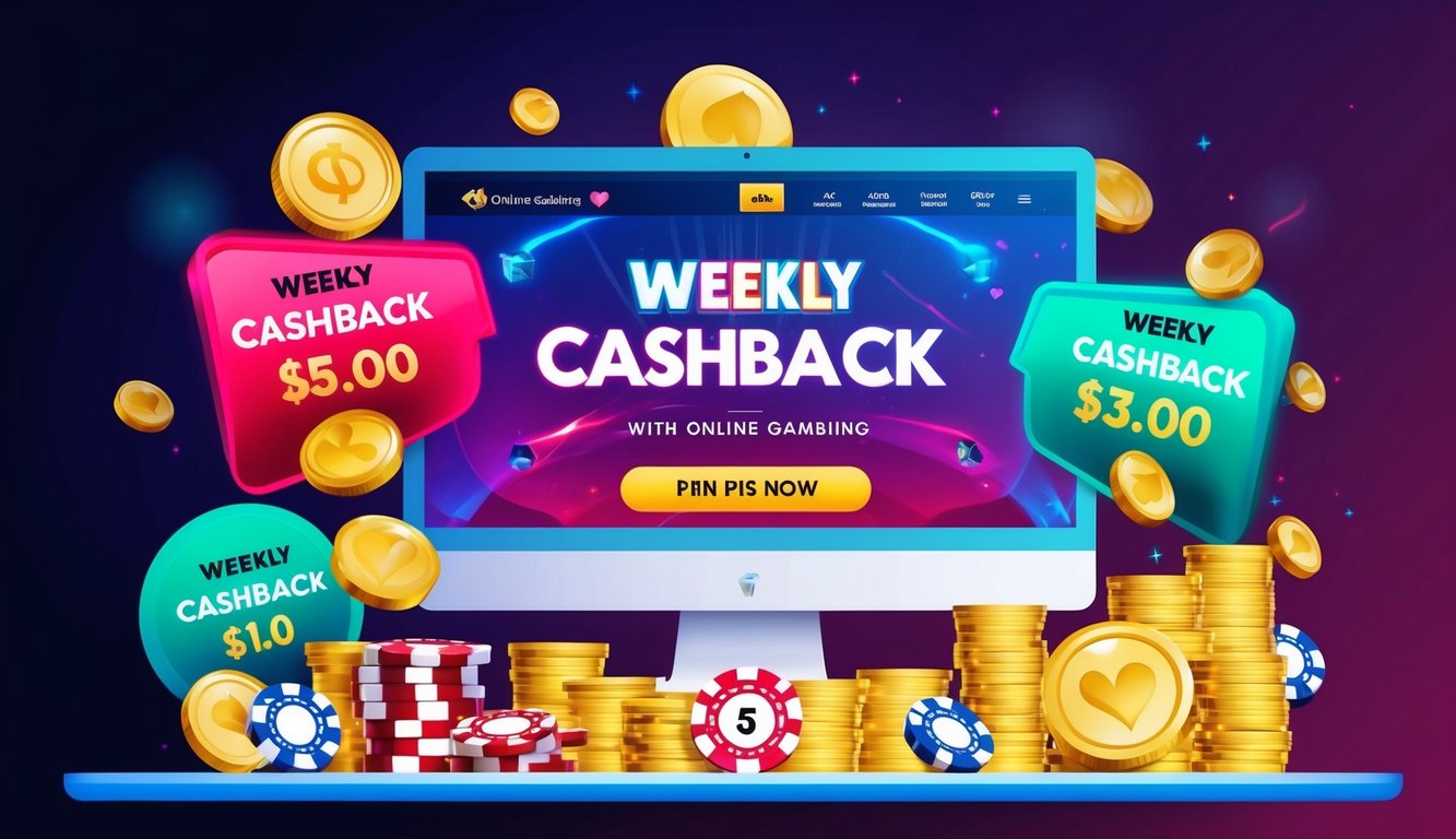 Sebuah situs judi online yang hidup dengan tawaran cashback mingguan