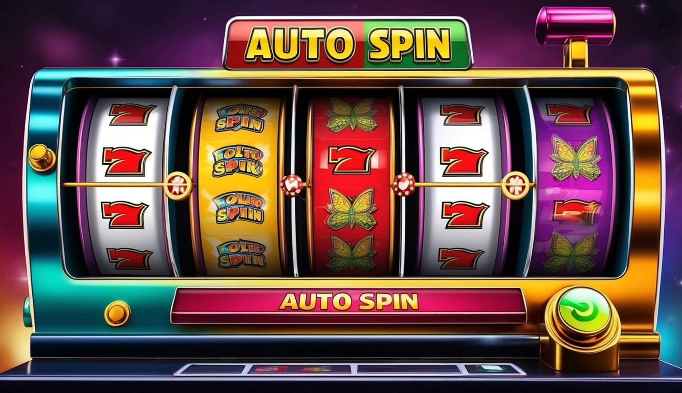 Mesin slot online berwarna-warni dengan fitur putar otomatis