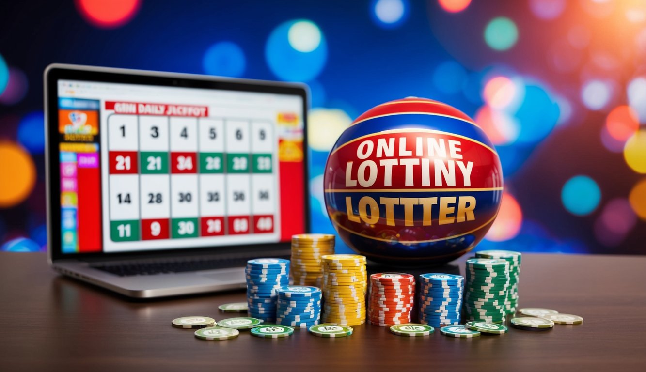 Sebuah adegan lotere online yang hidup dengan jackpot harian yang besar