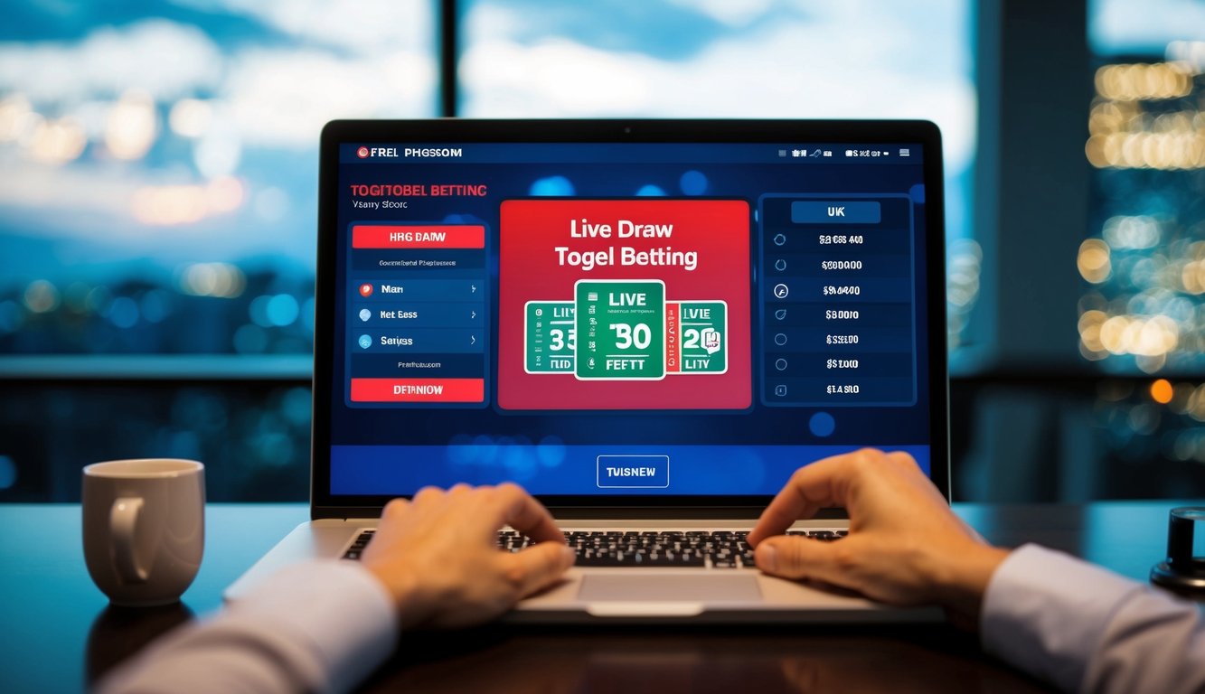 Sebuah platform digital dengan fitur undian langsung untuk taruhan togel online