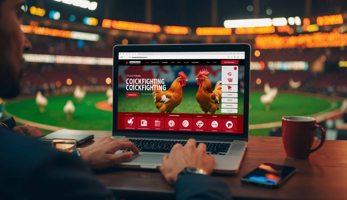 Sebuah platform sabung ayam online yang dinamis dengan fitur interaktif waktu nyata