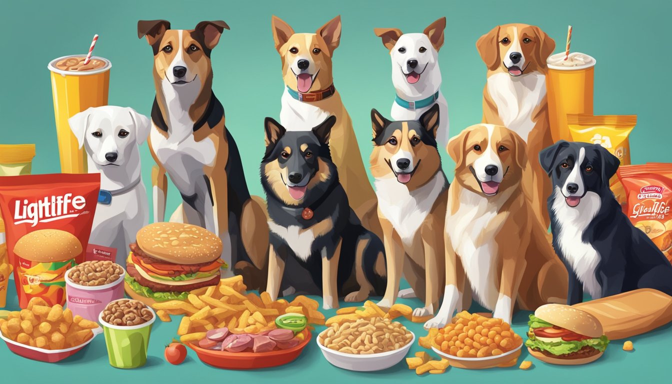 A pack of Lightlife Smart Dogs surrounded by unhealthy processed foods