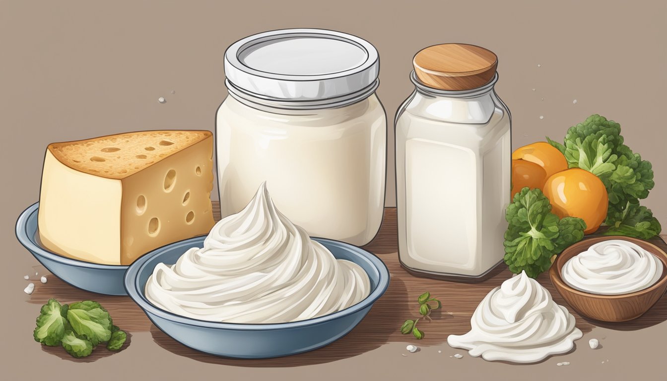 A spread of low-fat cream cheese surrounded by unhealthy thickeners and ingredients