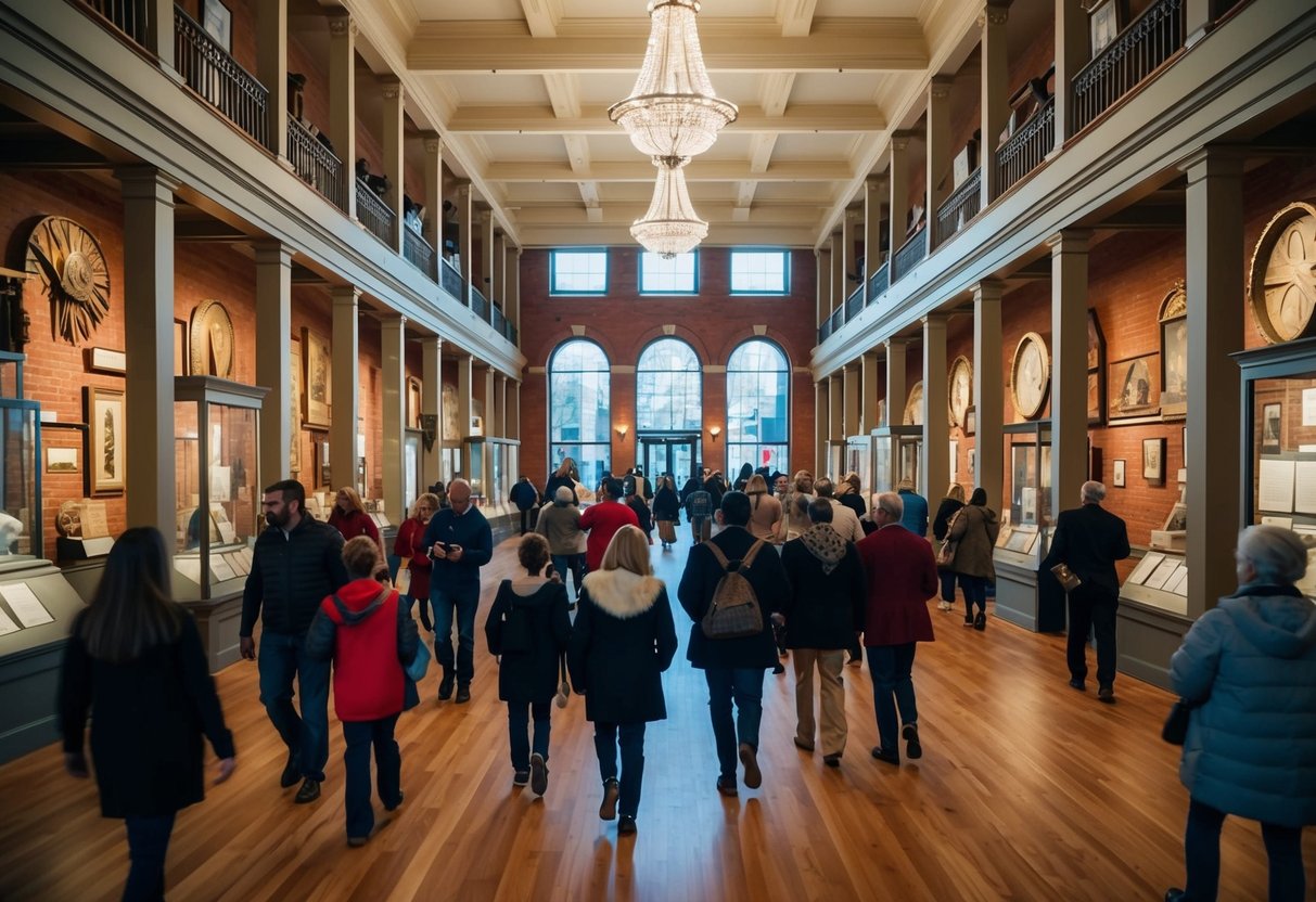 The Augusta Museum of History, filled with artifacts and exhibits, is bustling with visitors exploring the rich history of Augusta, Georgia