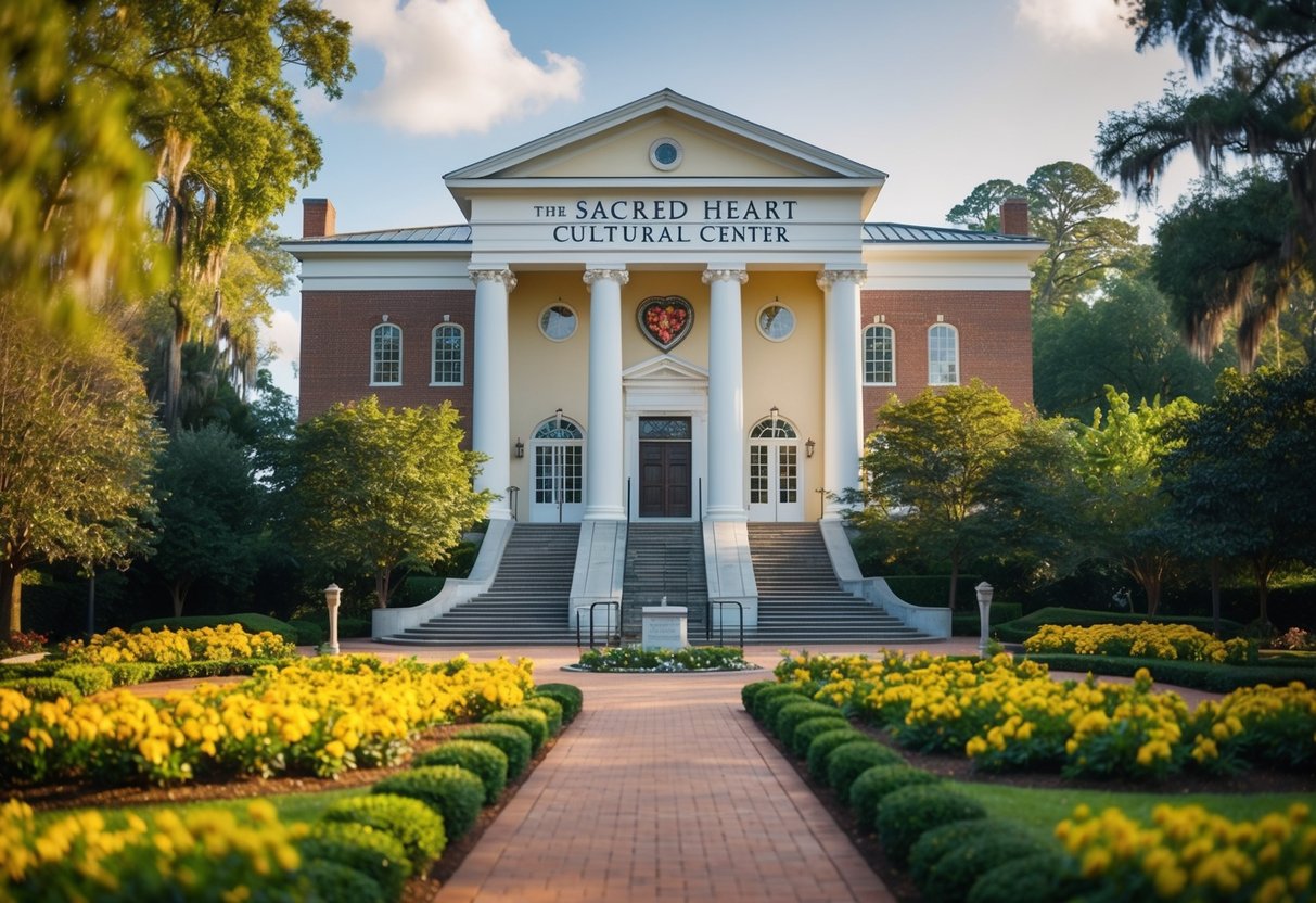 The Sacred Heart Cultural Center in Augusta, GA, with its grand architecture and lush gardens, provides a serene and romantic setting for a date