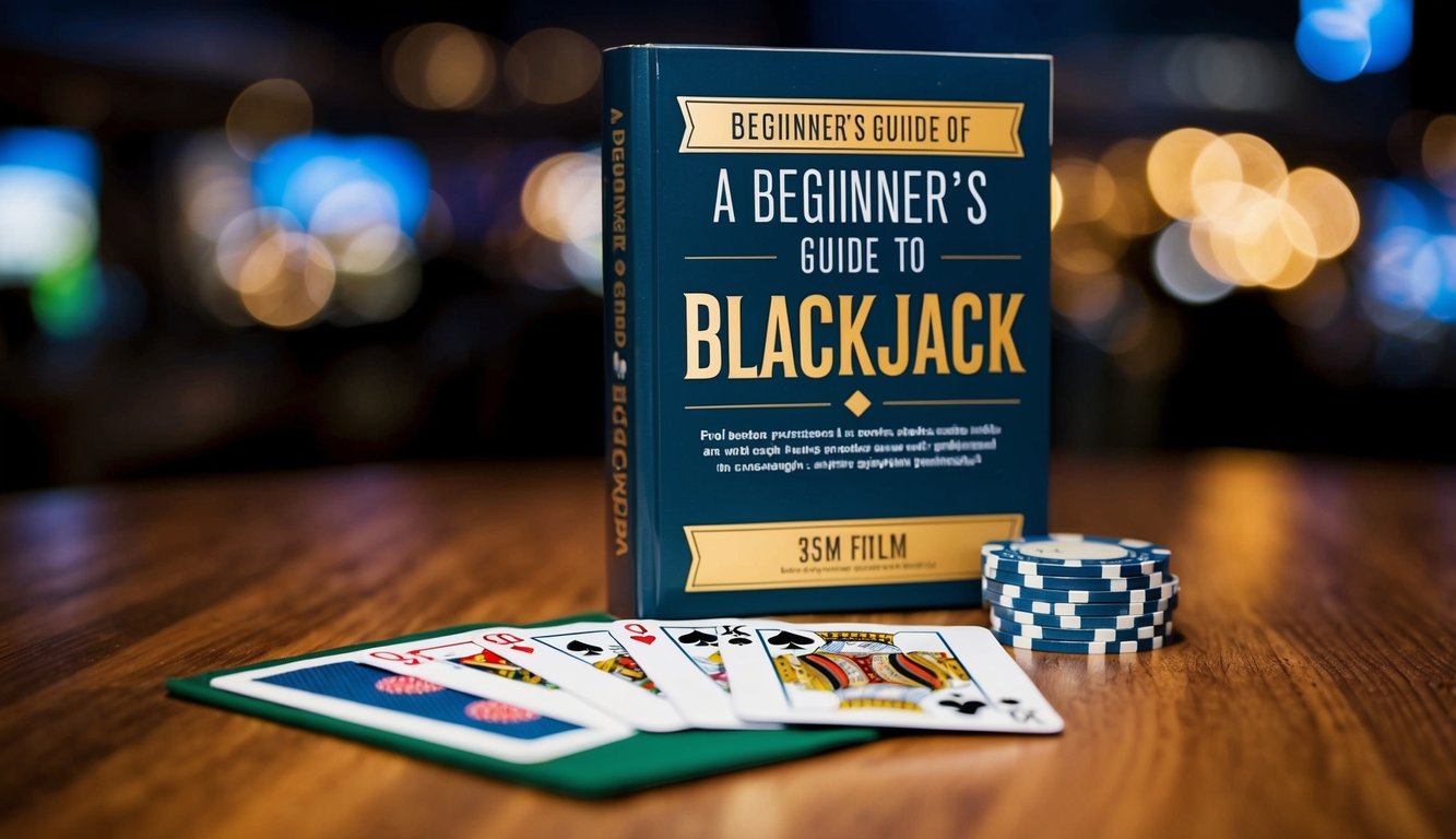 Panduan pemula untuk Blackjack dengan setumpuk kartu dan buku tutorial yang berguna