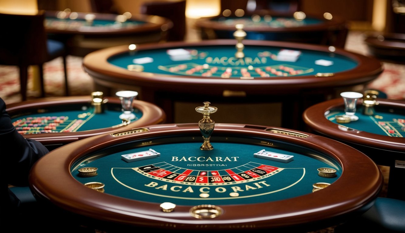 Beberapa meja baccarat interaktif dalam pengaturan online resmi