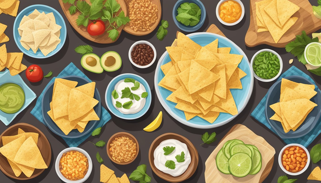 A table set with a variety of Beanfields Grain Free Ring Chips, showcasing the 7 best low-carb tortilla chips for diabetics