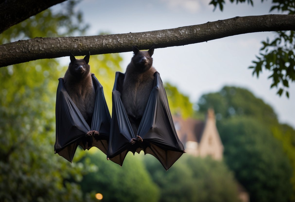 Bats roost in dark, secluded places like caves, trees, and buildings during the day in the UK