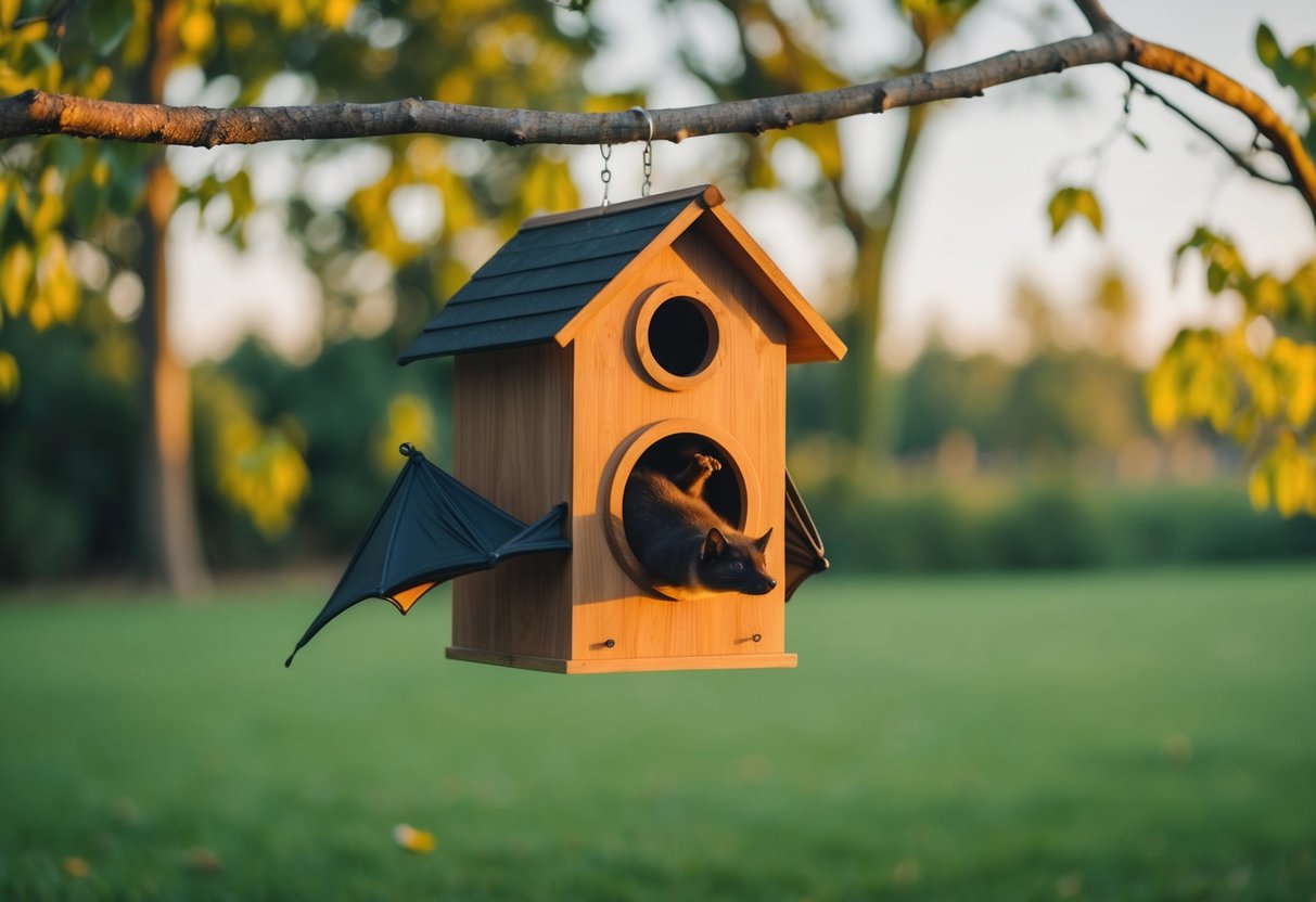 A bat house placed near bright lights or in areas with heavy foot traffic should be avoided