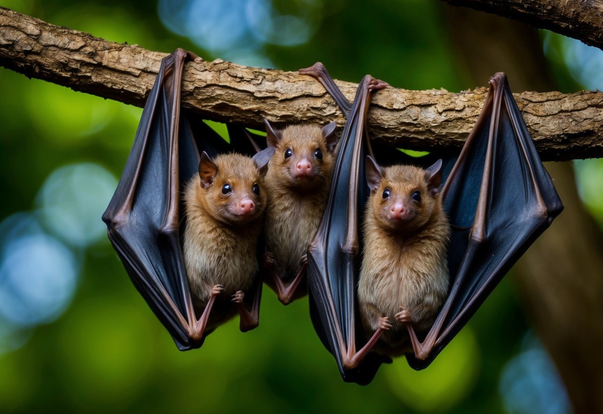 Bats give birth in the spring and summer months, typically in dark and secluded roosting spots like caves or tree hollows