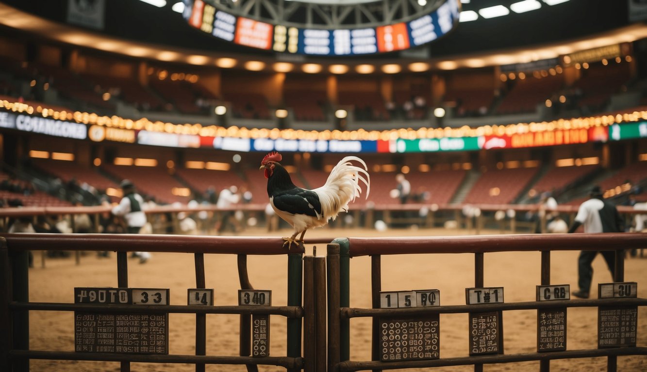 Arena sabung ayam resmi yang ramai dengan berbagai pasar taruhan internasional