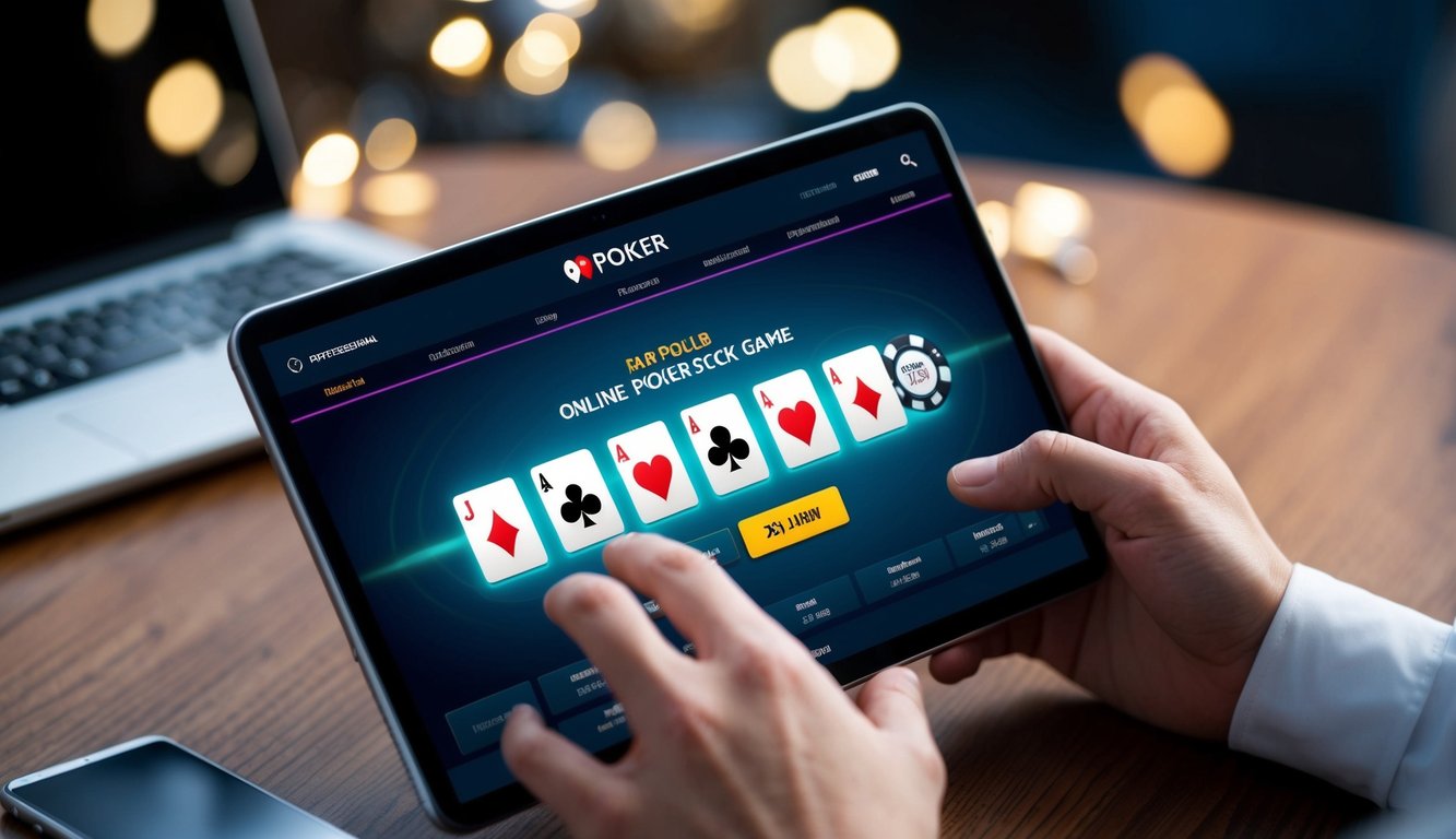 Permainan poker online yang cepat dengan platform yang ramping dan modern, dilengkapi dengan metode penarikan yang cepat dan efisien