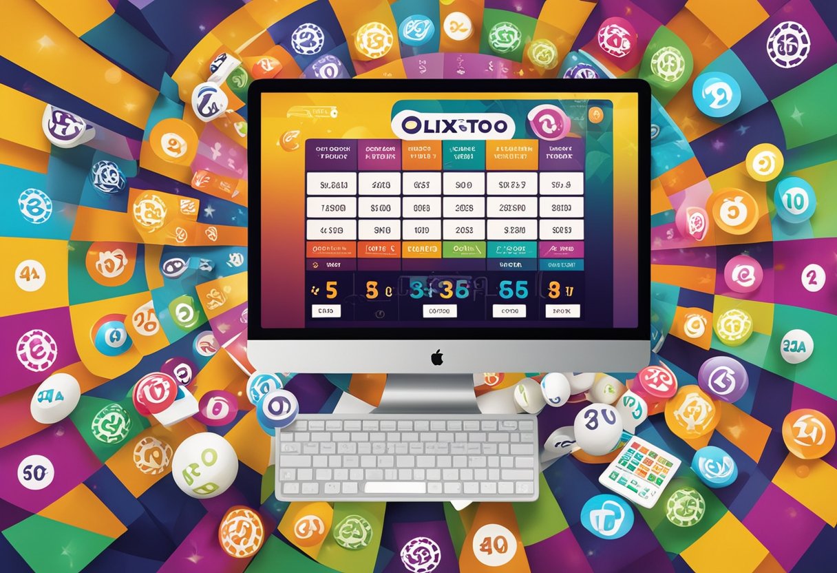 Sebuah situs web lotere online yang berwarna-warni dengan logo OLXTOTO yang mencolok dan berbagai opsi permainan togel yang ditampilkan di layar